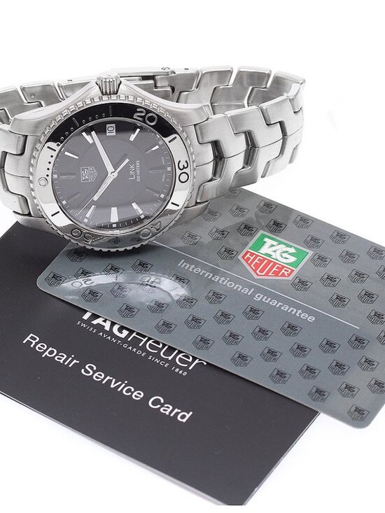 TAG HEUER Link WJ1110.BA0570 Date black Dial Quartz Men\'s Watch_934421 main image 12